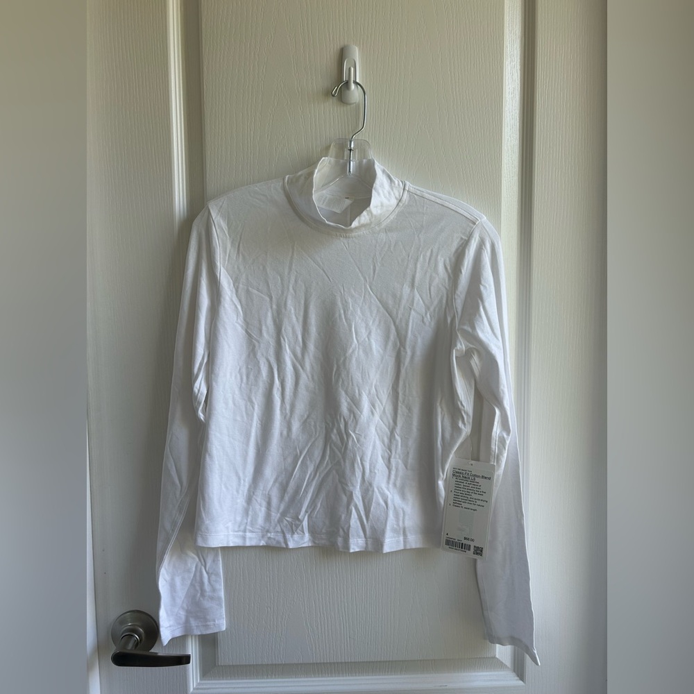Lululemon Classic-Fit Cotton-Blend Mock Neck LS